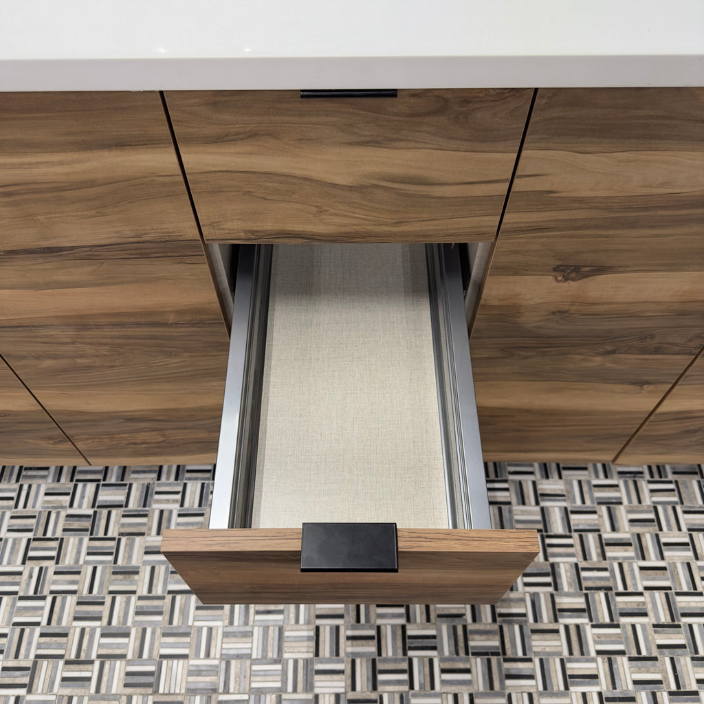 60 inch Wood Grain Single Sink Vanity Doors