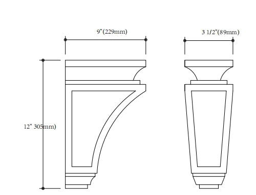 CORBELS - Shaker White