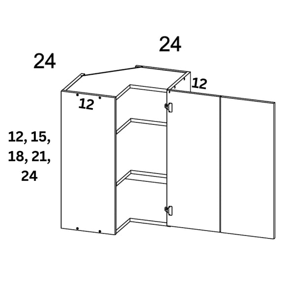 Wall Easy Reach Stackable Cabinet Single Door - Textured White Fineline