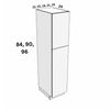 Tall Pantry Cabinet Single Door H:96" - Textured White Fineline