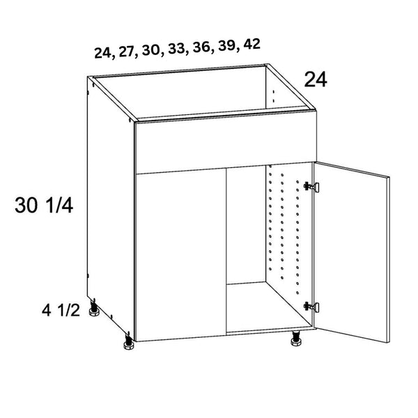 Sink Base Cabinet - Super Matte Ice White