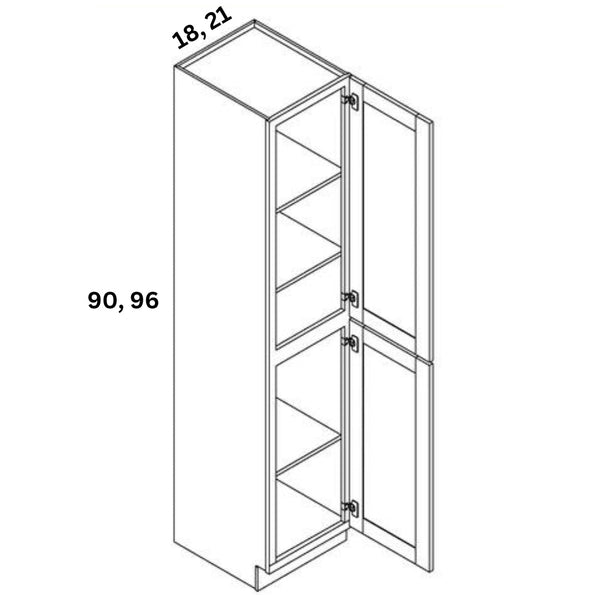 Vanity Tall Cabinet - Super Matte Light Gray