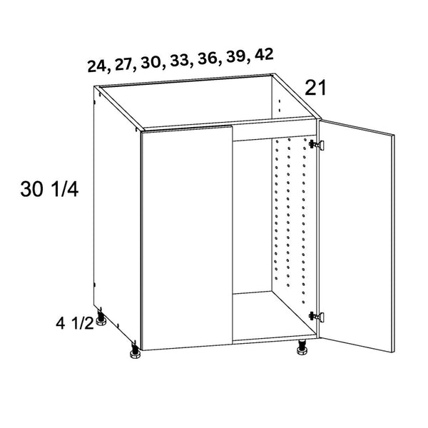 Vanity Sink Base Cabinet Full Height - Super Matte Ice White